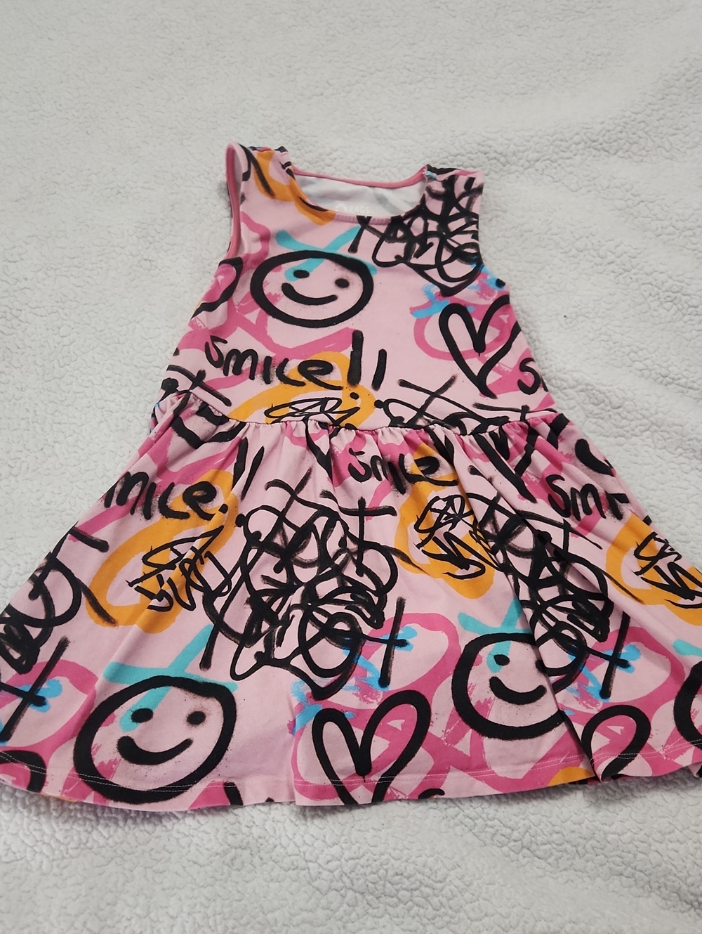 Rags graffiti smiley face dress Size 3/4